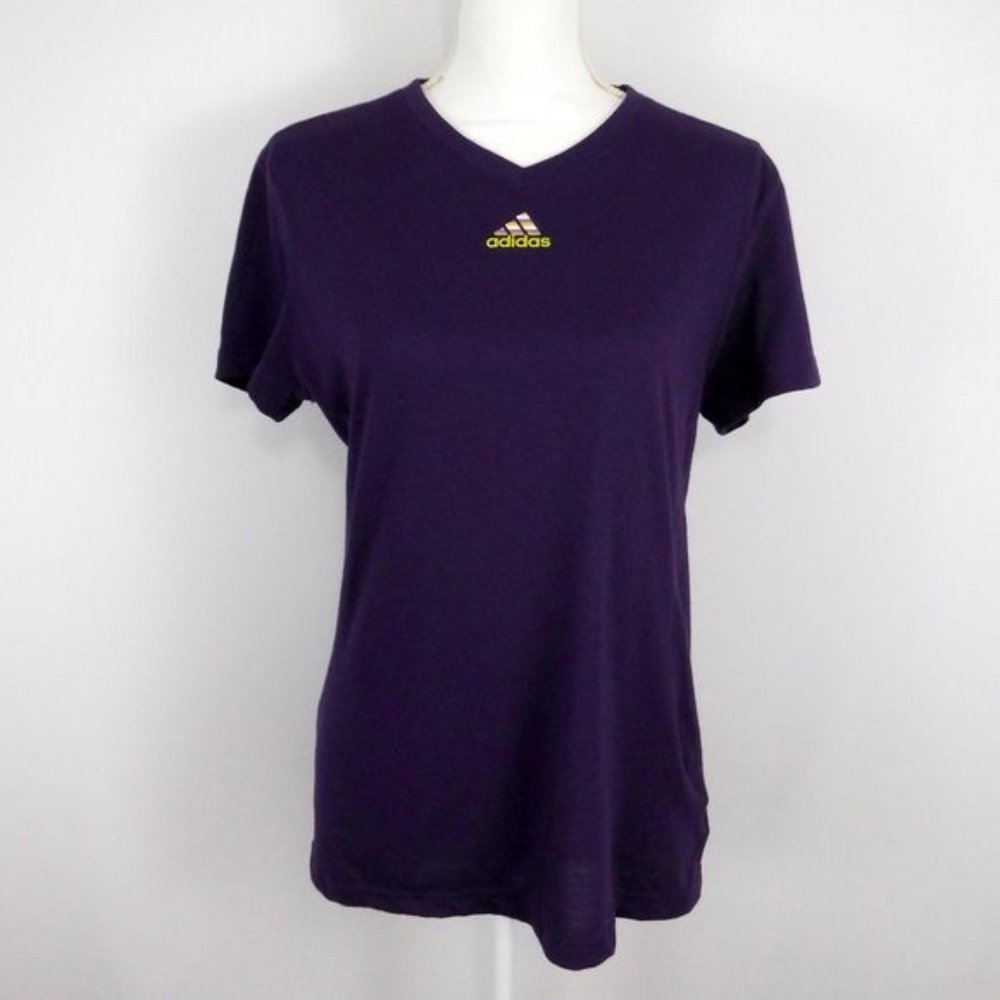 Adidas Climalite V Neck Short Sleeve T Shirt
